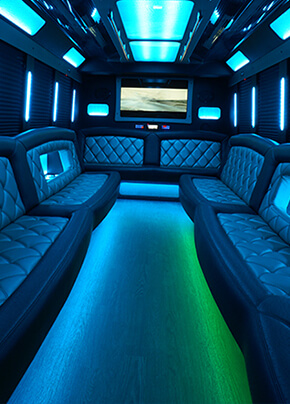 party bus ample lounge