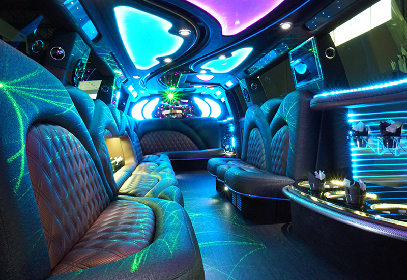 escalade limo interior