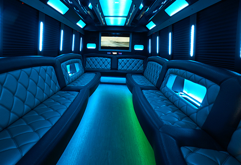 party bus daytona beach interior