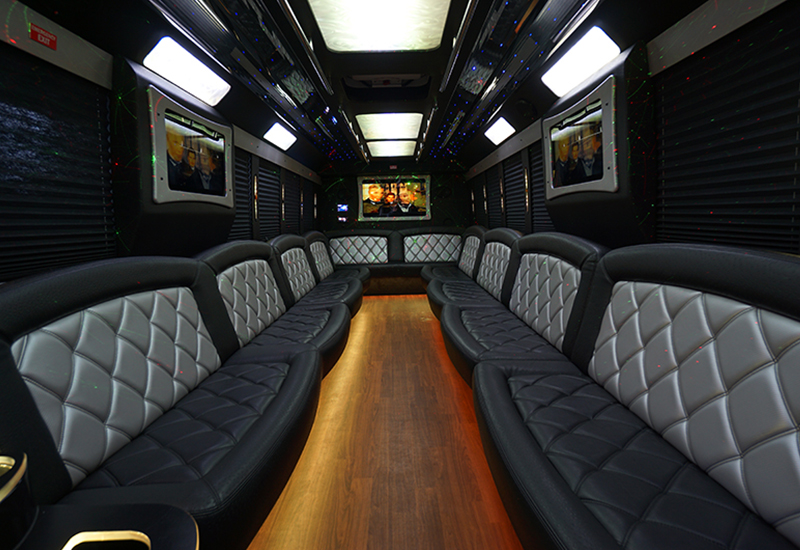 party bus daytona beach interior